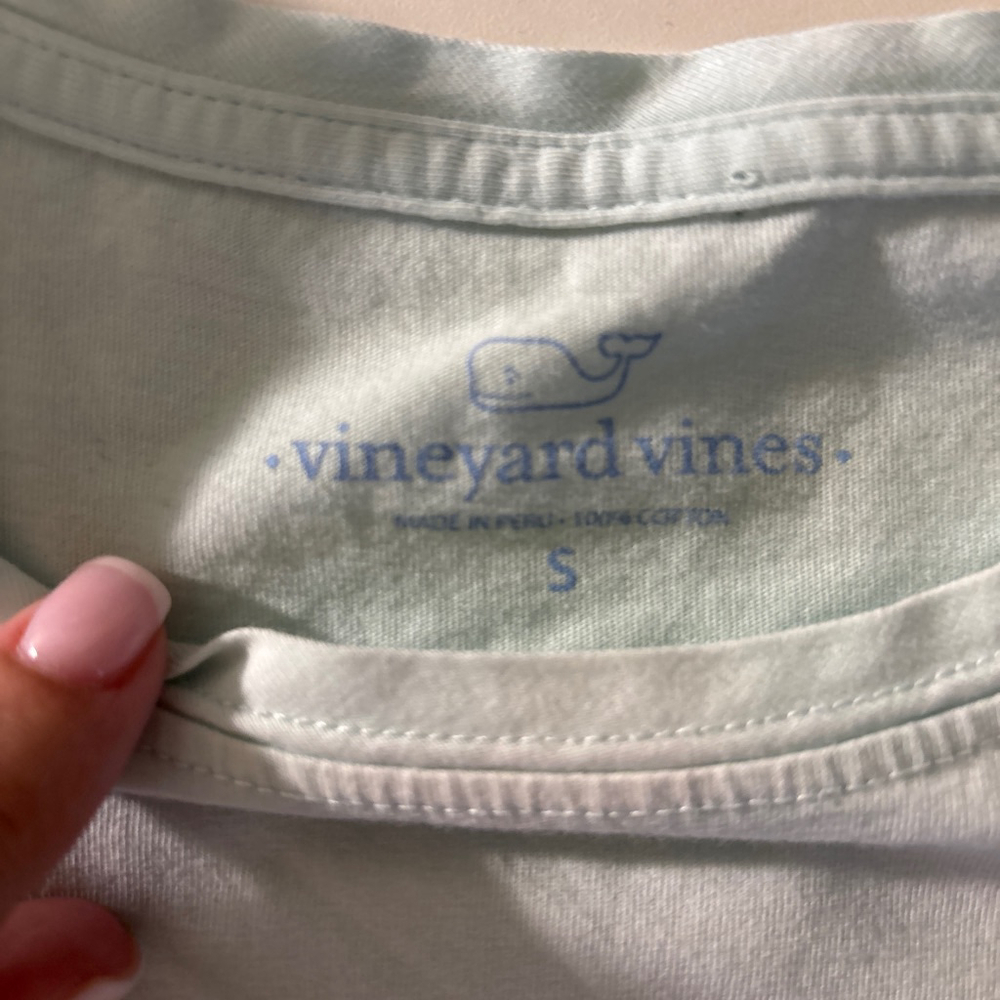 Vineyard Vines Mint Green Women's Shirt - Size S - Picture 3 of 5